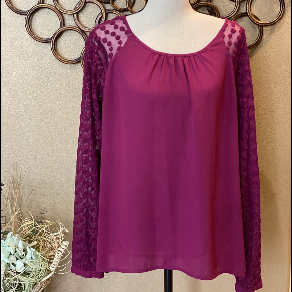 Magenta Blouse XL